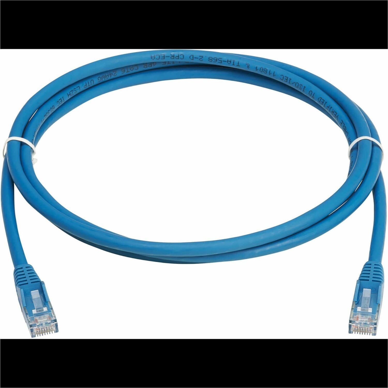 Eaton Tripp Lite Series Cat6 Gigabit Snagless Molded UTP Ethernet Cable (RJ45 M/M), PoE, LSZH, Blue, 2.5 m (8.2 ft.)