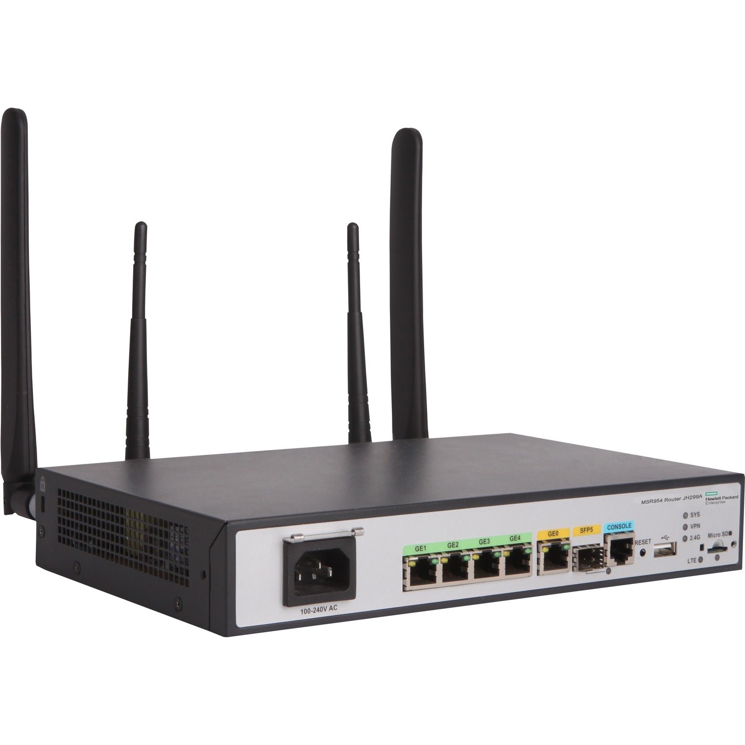 HPE FlexNetwork MSR954-W Wi-Fi 4 IEEE 802.11n Ethernet, Cellular Modem/Wireless Router - Refurbished