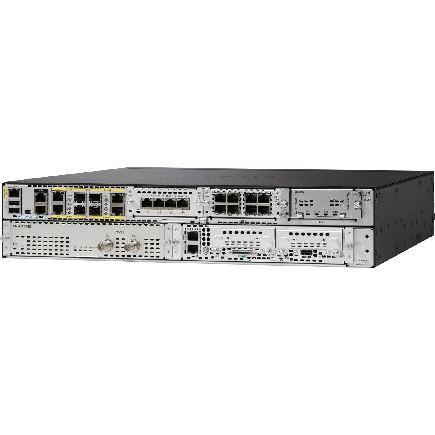 Cisco ONE ISR 4451 (4GE,3NIM,2SM,8G FLASH,4G DRAM, IPB)