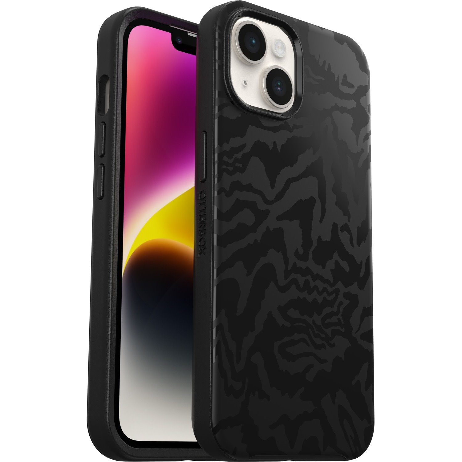 OtterBox Symmetry Series+ Case for Apple iPhone 14 Smartphone - Rebel (Black)