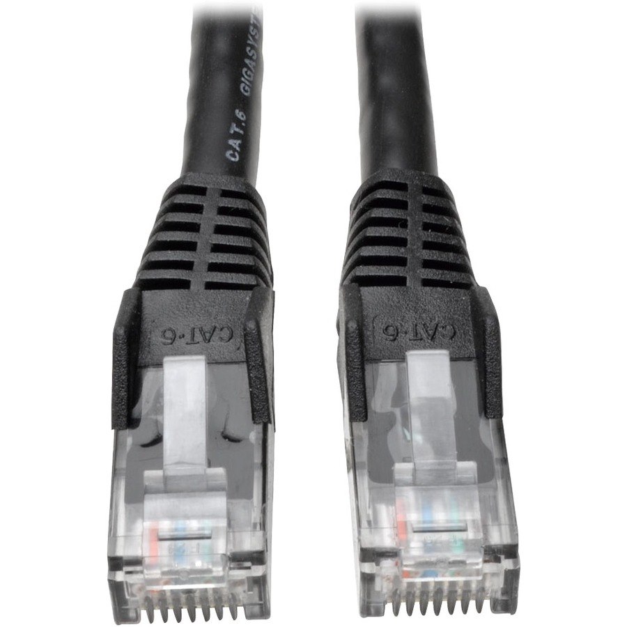 Eaton Tripp Lite Series Cat6 Gigabit Snagless Molded (UTP) Ethernet Cable (RJ45 M/M), PoE, Black, 5 ft. (1.52 m), 50-Piece Bulk Pack