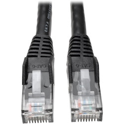 Eaton Tripp Lite Series Cat6 Gigabit Snagless Molded (UTP) Ethernet Cable (RJ45 M/M), PoE, Black, 3 ft. (0.91 m), 50-Piece Bulk Pack