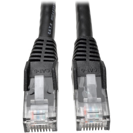 Eaton Tripp Lite Series Cat6 Gigabit Snagless Molded (UTP) Ethernet Cable (RJ45 M/M), PoE, Black, 7 ft. (2.13 m), 50-Piece Bulk Pack