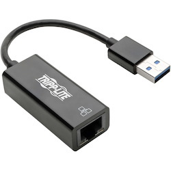 Tripp Lite by Eaton USB 3.0 to Gigabit Ethernet NIC Network Adapter - 10/100/1000 Mbps, Black