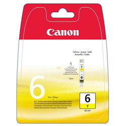 Canon BCI-6Y Original Inkjet Ink Cartridge - Yellow Pack