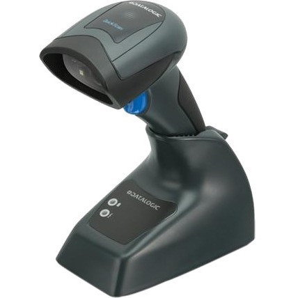 Datalogic QuickScan I QM2430 Handheld Barcode Scanner Kit - Wireless Connectivity - Black