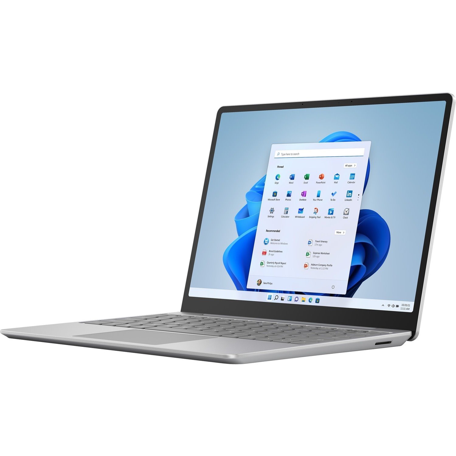 Microsoft Surface Laptop Go 2 12.4" Touchscreen Notebook - 1536 x 1024 - Intel Core i5 11th Gen Quad-core (4 Core) - 4 GB Total RAM - 128 GB SSD - Platinum