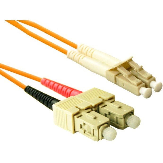 ENET 8M SC/LC Duplex Multimode 62.5/125 OM1 or Better Orange Fiber Patch Cable 8 meter SC-LC Individually Tested