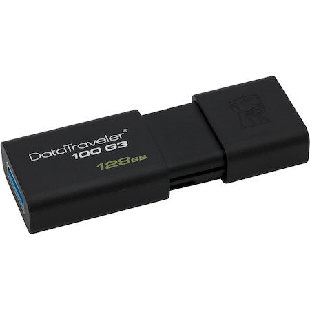 Kingston DataTraveler 100 G3 128 GB USB 3.0 Flash Drive - Black