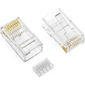 Axiom RJ45 Cat.5e UTP Plug w/Inserter, Solid/Stranded Wire, 50 Micron, 100-Pack