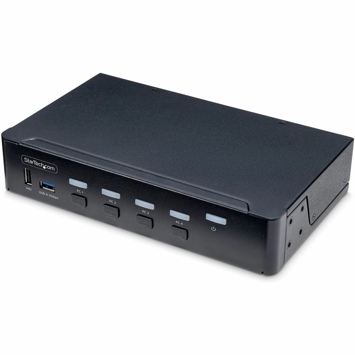 StarTech.com 4-Port DisplayPort KVM Switch, Single 4K 60Hz Monitor, 6x USB Ports, Hotkey & Push-Button Switching, TAA Compliant
