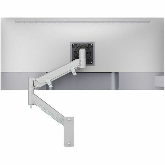 Atdec Mounting Arm for Monitor, Curved Screen Display, All-in-One Computer, Display - Silver - Landscape/Portrait