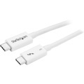 StarTech.com 1.6ft (50cm) Thunderbolt 3 Cable, 40Gbps, 100W PD, 4K/5K Video, Thunderbolt-Certified, Compatible w/ TB4/USB 3.2/DisplayPort