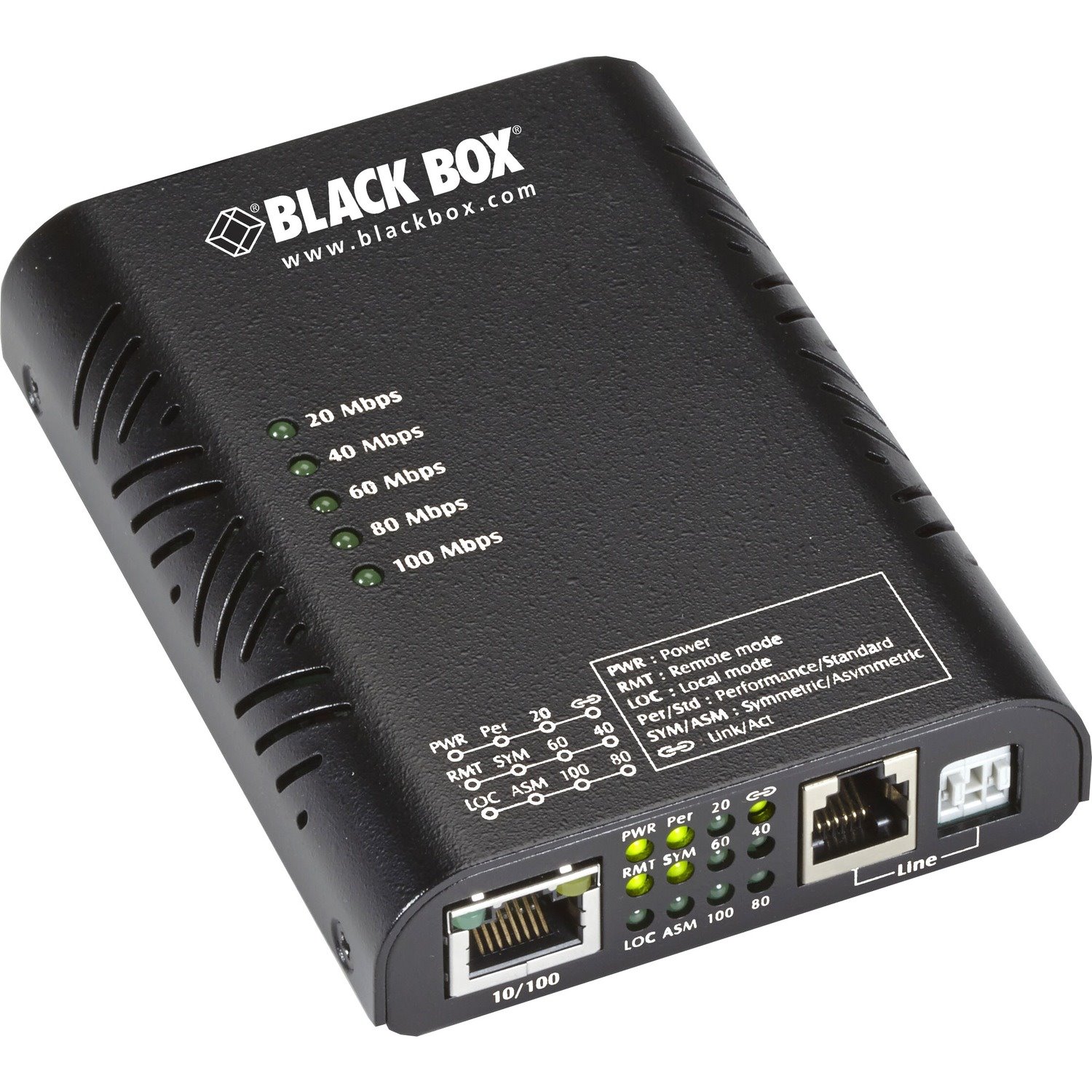 Black Box Industrial Ethernet Extender - 10/100, 1-Port