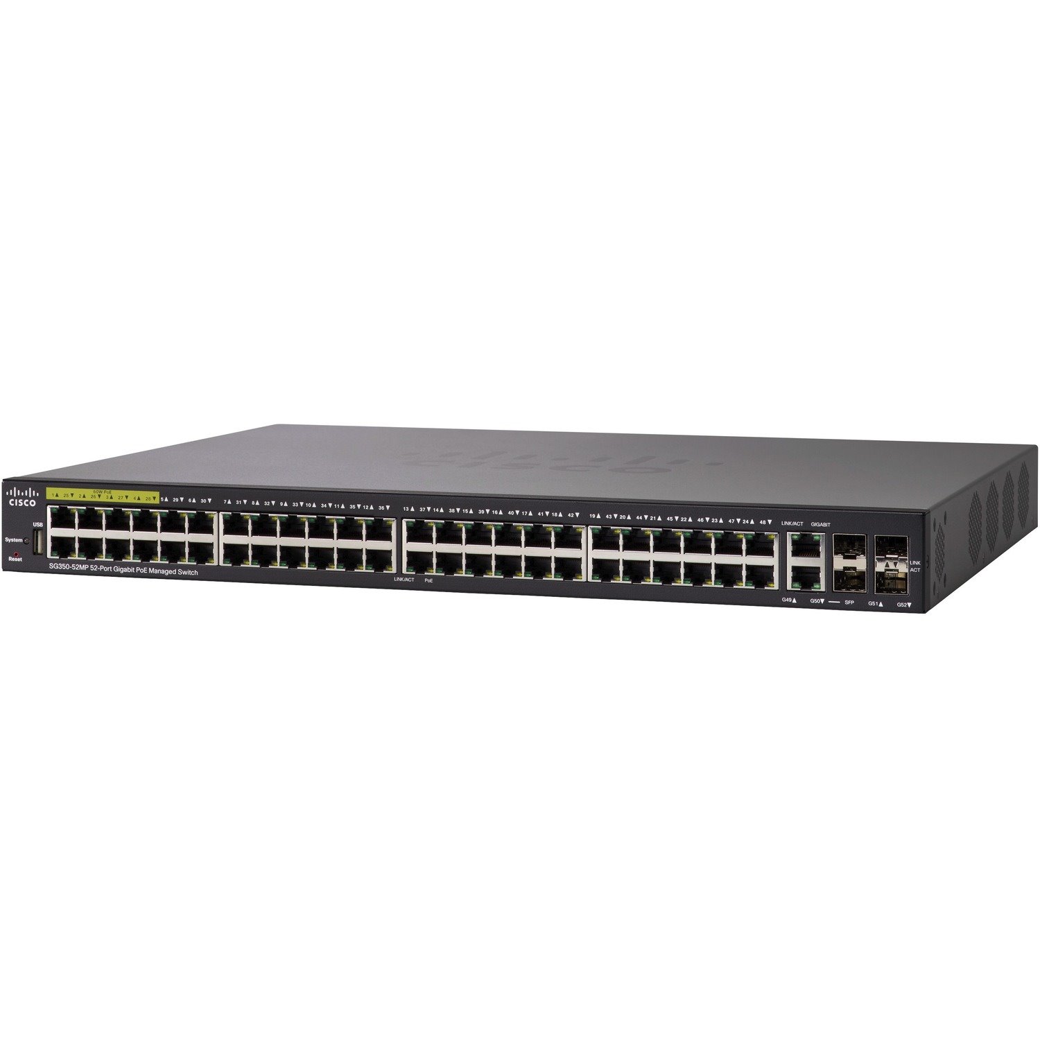 Cisco SG350-52 52-Port Gigabit Managed Switch