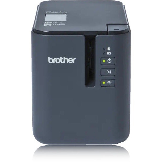 Brother PT-P900Wc Desktop Thermal Transfer Printer - Monochrome - Label Print - USB - Serial - With Cutter