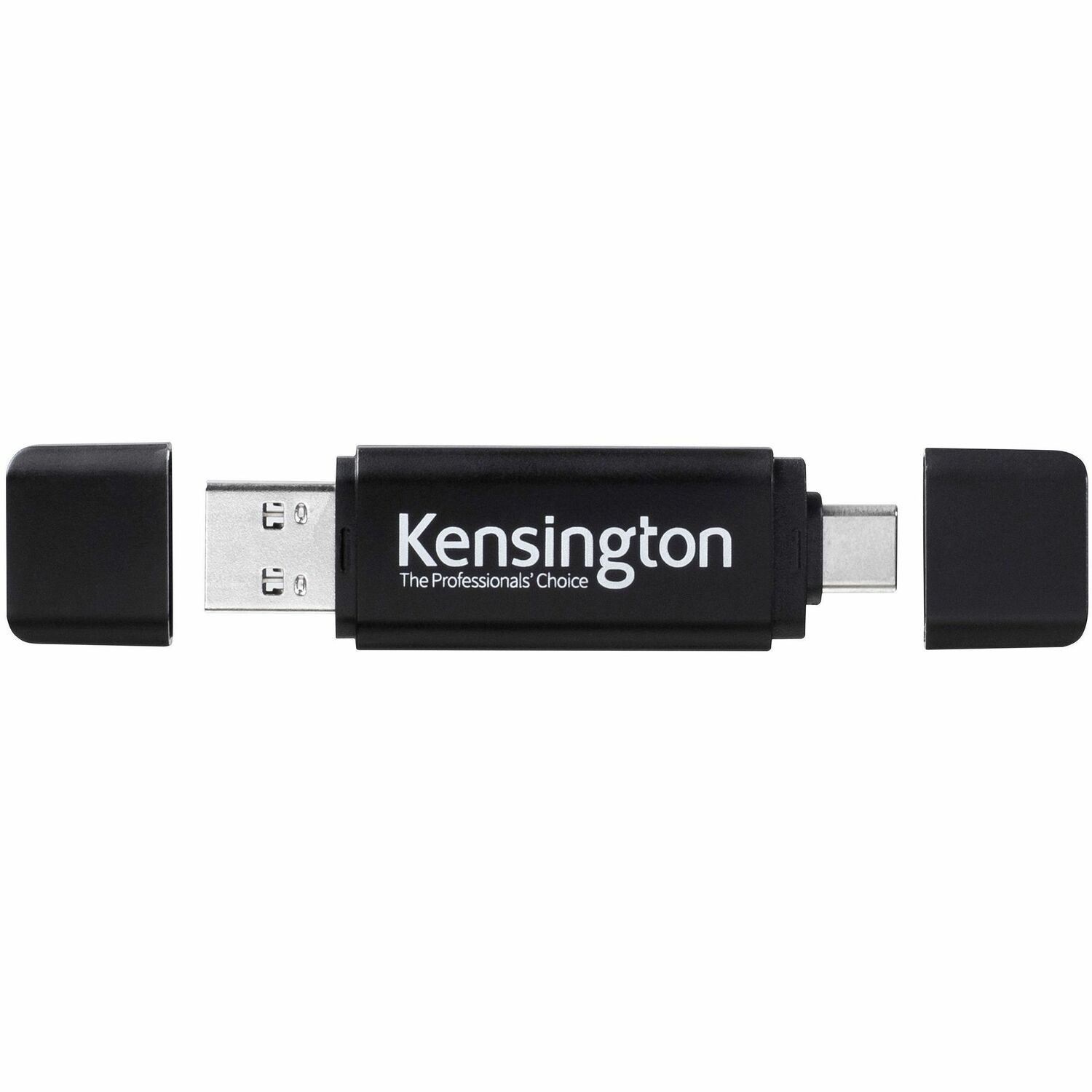 Kensington 32 GB USB Type A, USB Type C Flash Drive - Black