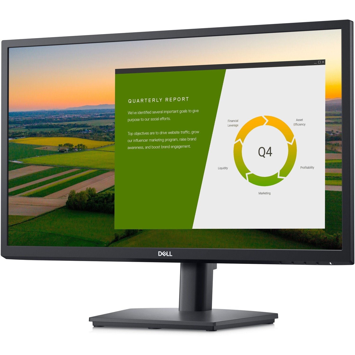 Dell 23.8" Full HD LED LCD Monitor - 16:9 - Black (IPS, HDMI, DP, VGA)