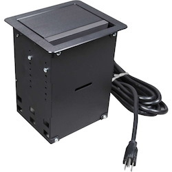 C2G Wiremold InteGreat A/V Table Box Black TAA Compliant - Cable Management