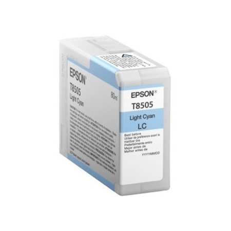 Epson UltraChrome HD T8505 Original Inkjet Ink Cartridge - Light Cyan - 1 / Pack