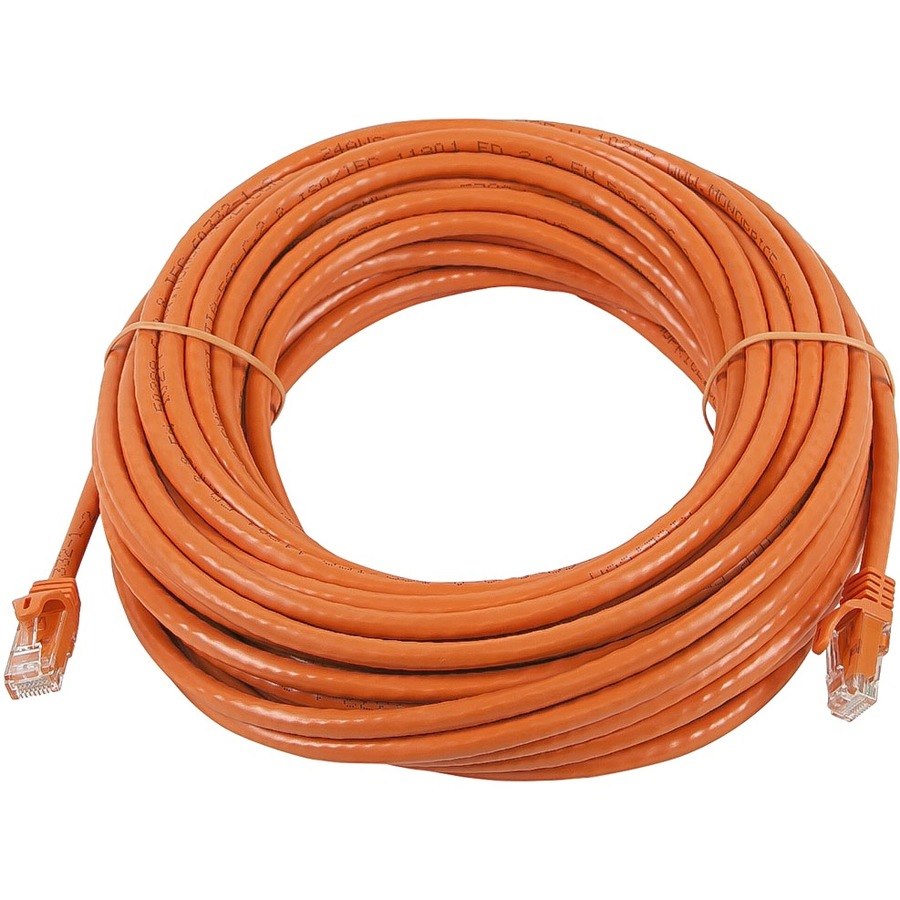 Monoprice FLEXboot Series Cat5e 24AWG UTP Ethernet Network Patch Cable, 75ft Orange