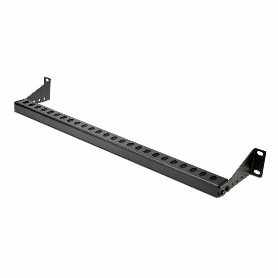 StarTech.com 1U Horizontal Cable Management Bar w/Adjustable Depth, 19" Rack-Mountable Lacing Bar For Organized Racks/Cabinets/Patch Panel