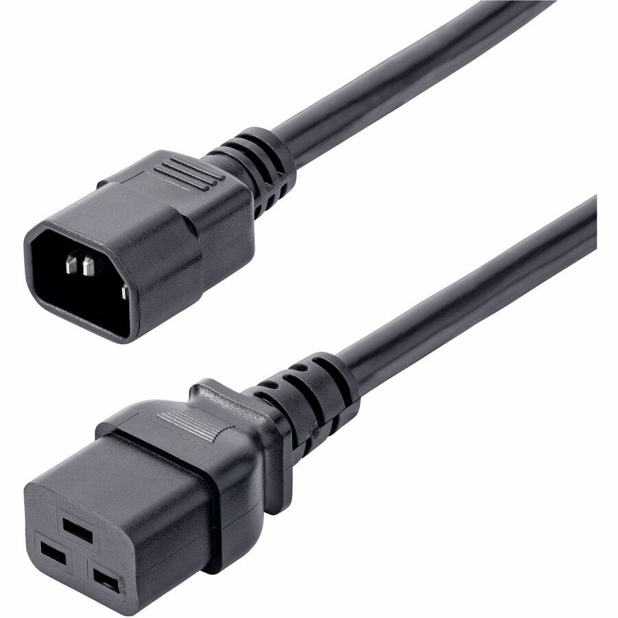 StarTech.com 6ft (1.8m) Heavy Duty Power Cord, C14 to C19, 15A 250V, 14AWG, PDU Power Cord, Server Power Cable, UL Listed