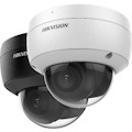 Hikvision Performance PCI-D18F2S 8 Megapixel Outdoor 4K Network Camera - Color - Dome - White
