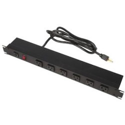 Rack Solutions 15A Power Strip, Right Angle Front Outlet, 6ft Cord