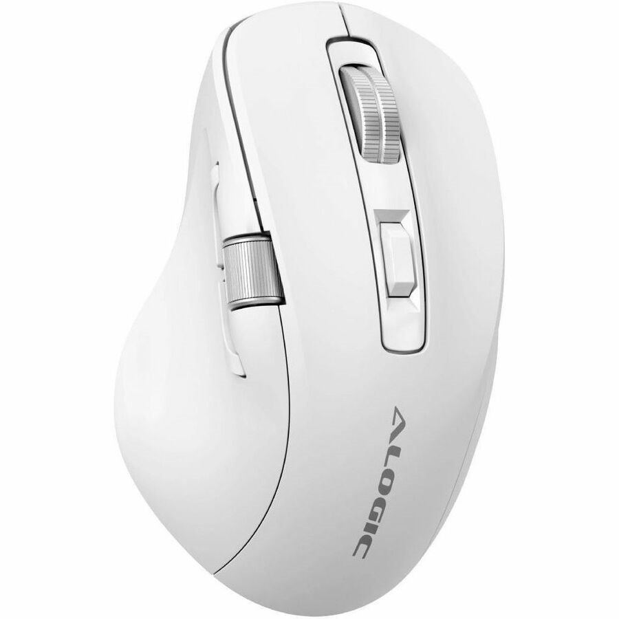 Alogic APEX Mouse - Bluetooth/Radio Frequency - 7 Programmable Button(s) - White