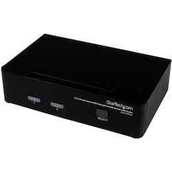StarTech.com 2 Port Professional USB DisplayPort KVM Switch with Audio (SV231DPUA)