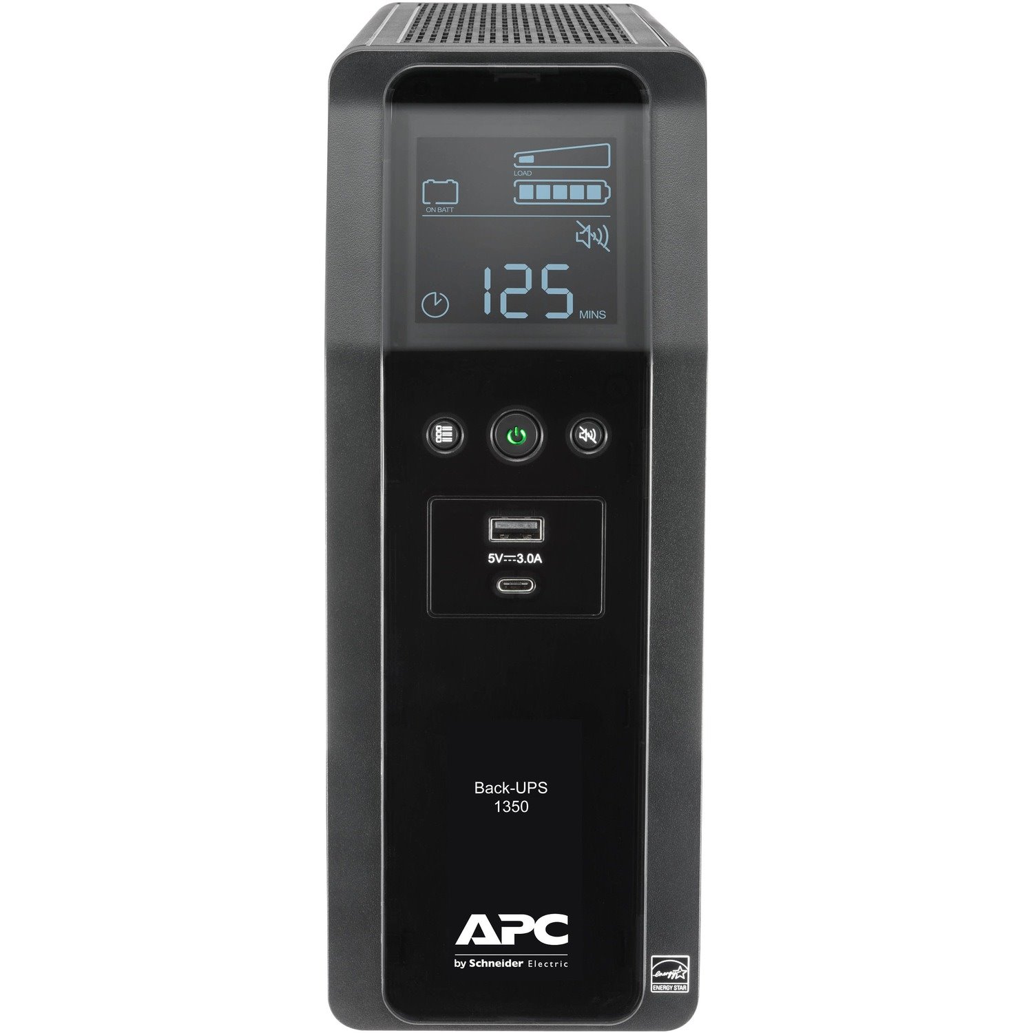 APC by Schneider Electric Back-UPS Pro BN 1350VA, 10 Outlets, 2 USB Charging Ports, AVR, LCD Interface