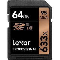 Lexar Professional 64 GB Class 10/UHS-I (U1) SDXC - 2 Pack