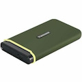 Transcend Esd380c 4 TB Portable Solid State Drive - External - Military Green