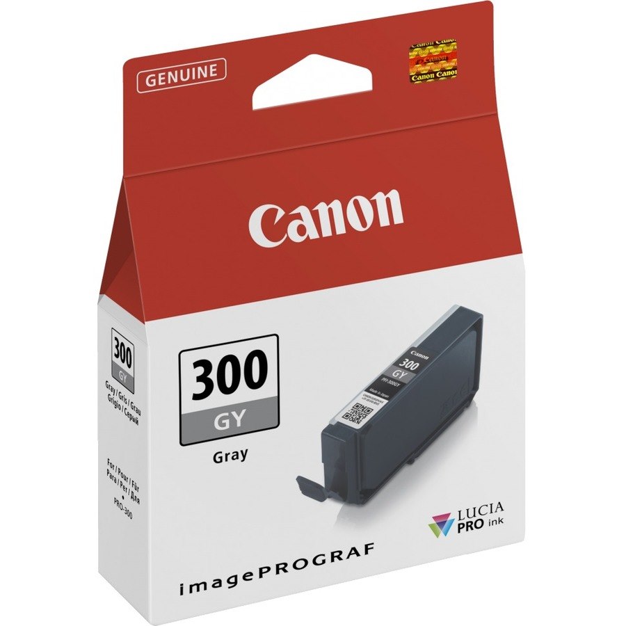 Canon LUCIA PRO PFI-300GY Original Inkjet Ink Cartridge - Grey Pack