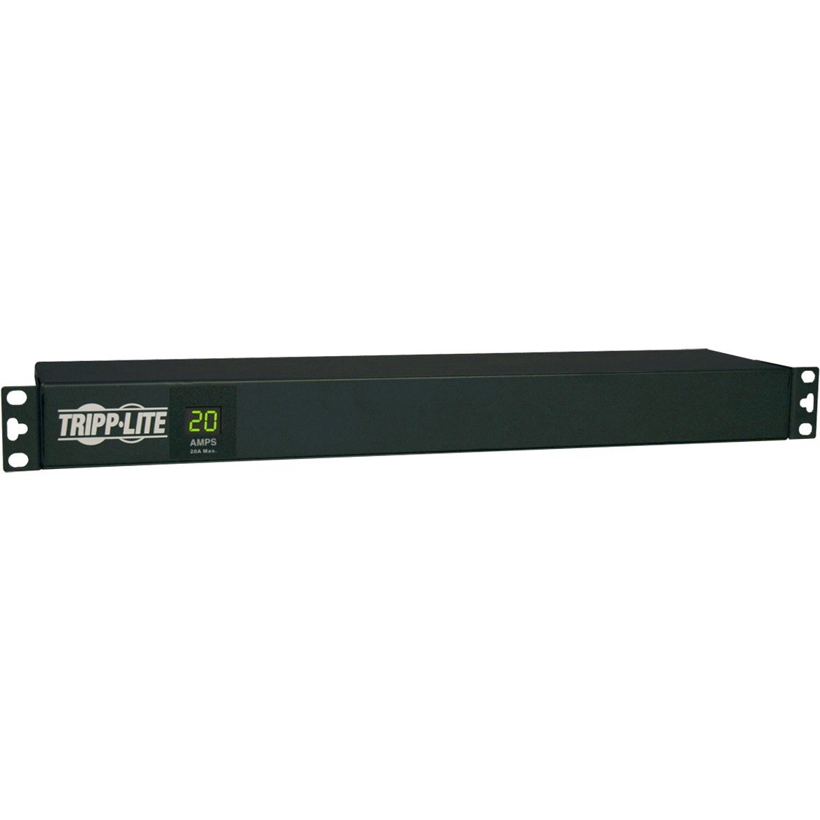 Eaton Tripp Lite Series 2kW Single-Phase Local Metered PDU, 100-127V Outlets (12 5-15/20R), L5-20P/5-20P Input, 6 ft. (1.83 m) Cord, 1U Rack-Mount