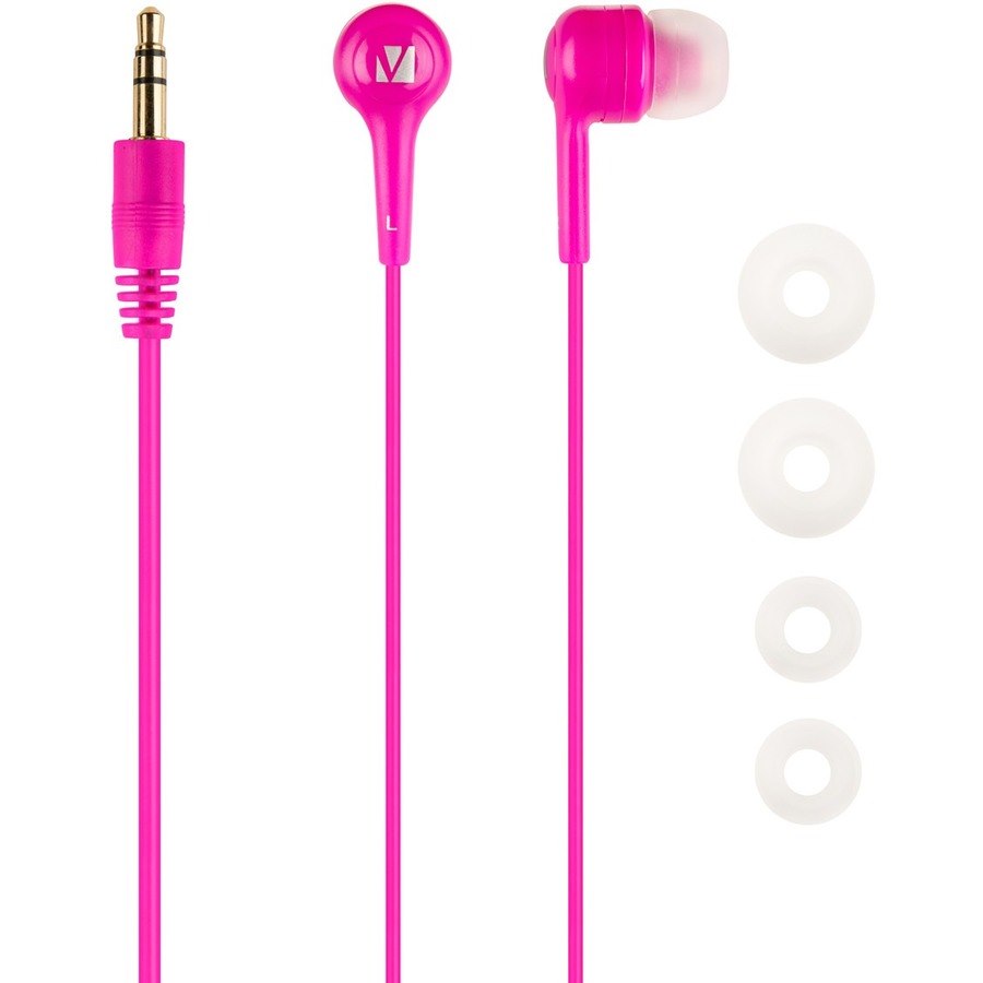 Verbatim Wired Earbud Binaural Stereo Earphone - Pink