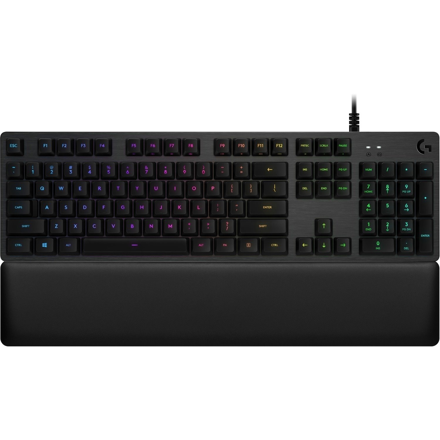 Logitech G513 Gaming Keyboard - Cable Connectivity - USB Interface - French - Carbon