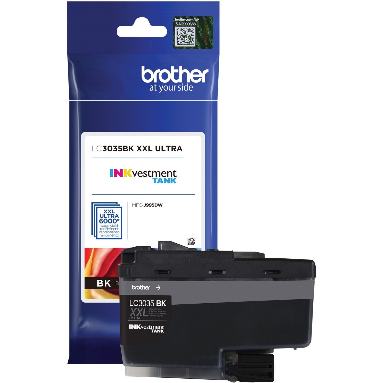 Brother Genuine LC3035BK Single Pack Ultra High-yield Black INKvestment Tank Ink Cartridge