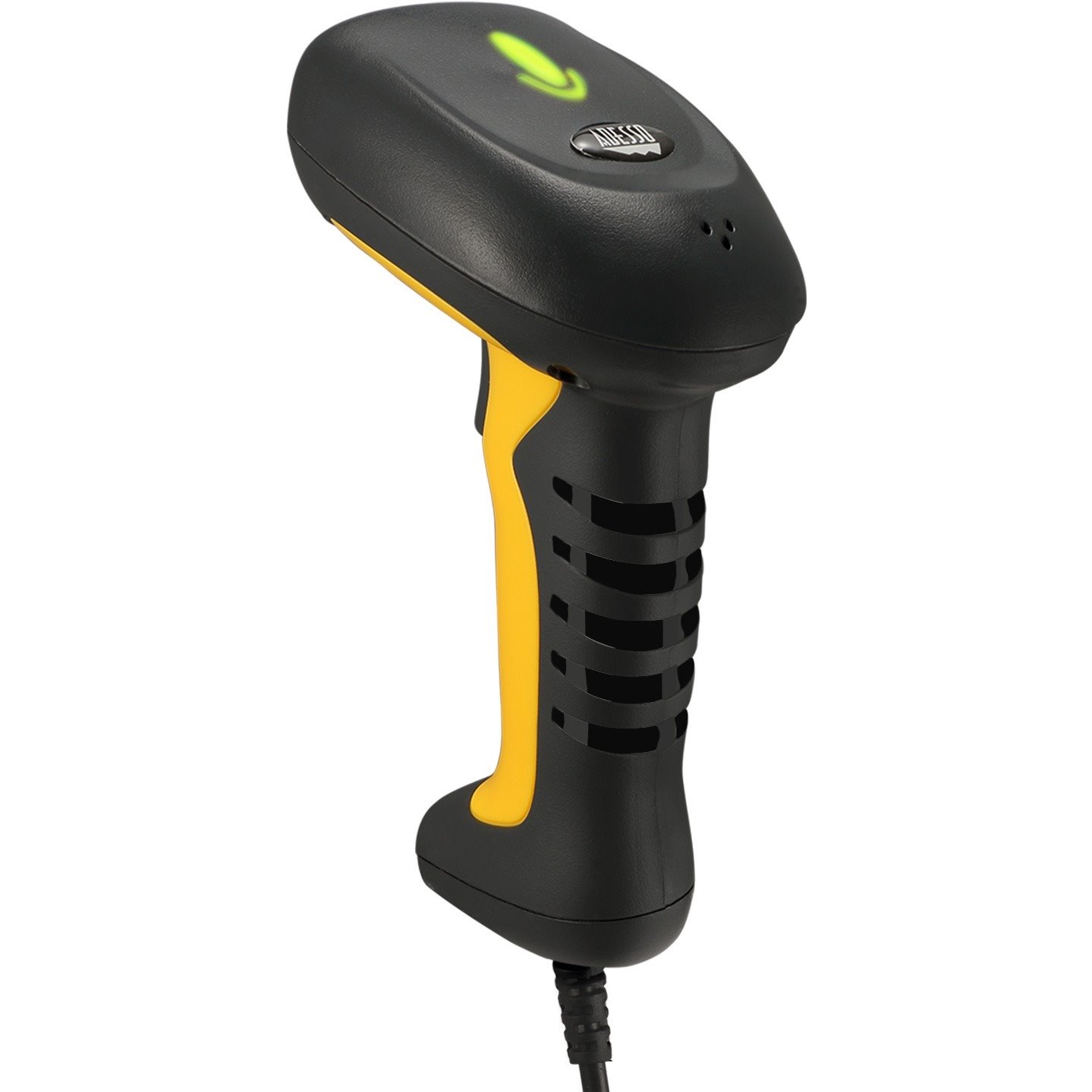 Adesso NuScan 5200TU Industrial, Healthcare, Logistics Handheld Barcode Scanner - Cable Connectivity - Yellow