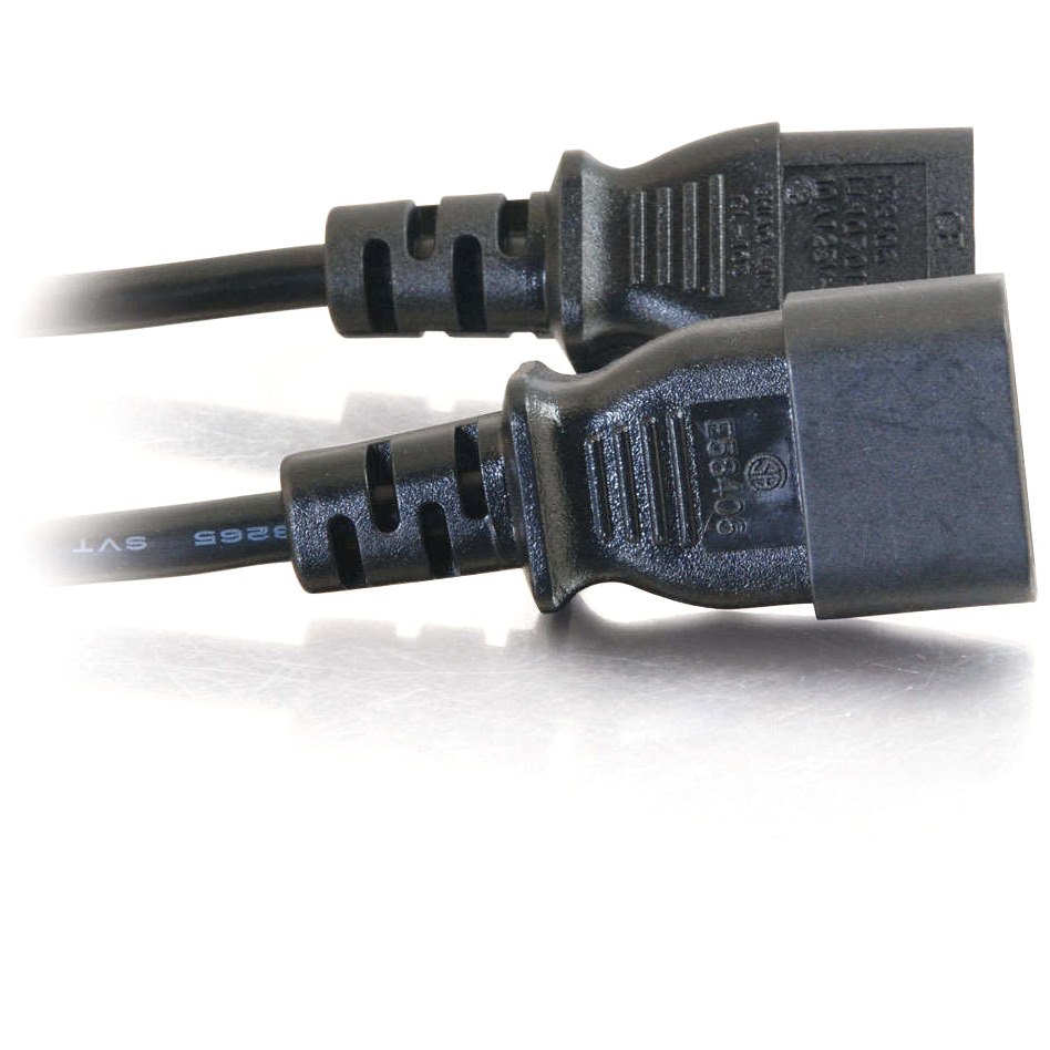 C2G 3ft Computer Power Extension Cable - 18 AWG - 250 Volt