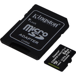 Kingston Canvas Select Plus SDCS2 64 GB Class 10/UHS-I (U1) microSDXC - 1 Pack
