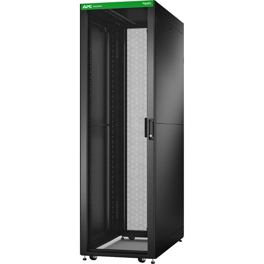 APC by Schneider Electric Easy Rack 42U Floor Standing Enclosed Cabinet Rack Cabinet - 482.60 mm Rack Width x 838.20 mm Rack Depth - Black