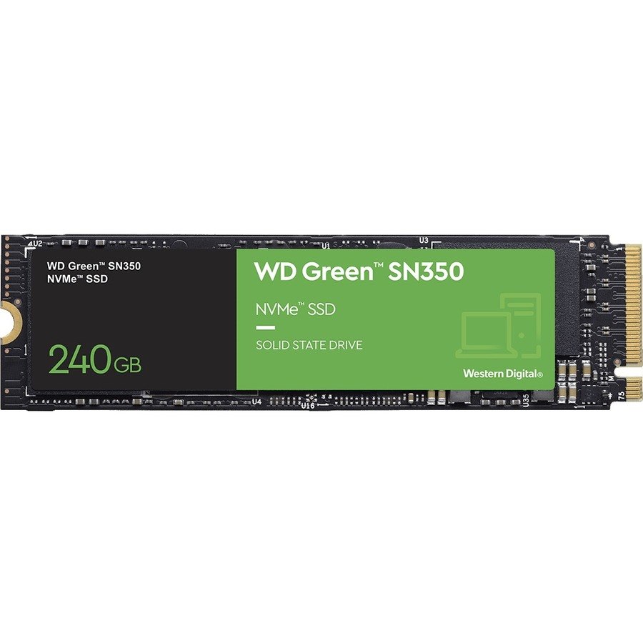 WD Green SN350 WDS240G2G0C 240 GB Solid State Drive - M.2 2280 Internal - PCI Express NVMe (PCI Express NVMe 3.0 x4)