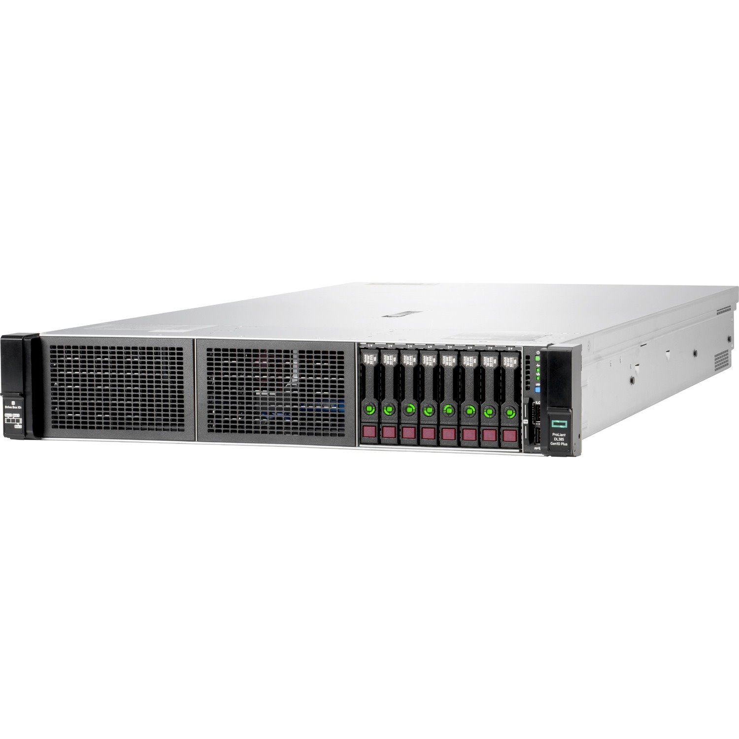 HPE ProLiant DL385 G10 Plus 2U Rack Server - 2 x AMD EPYC 7402 2.80 GHz - 32 GB RAM - 12Gb/s SAS Controller
