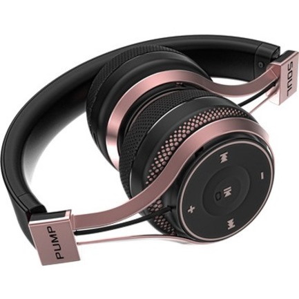 BlueAnt Pump Soul Wireless Over-the-head Stereo Headset - Black Rose Gold