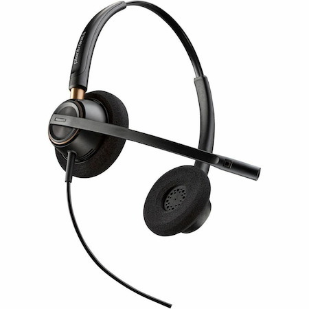 Poly EncorePro 520 Wired Over-the-head, On-ear Stereo Headset - Black