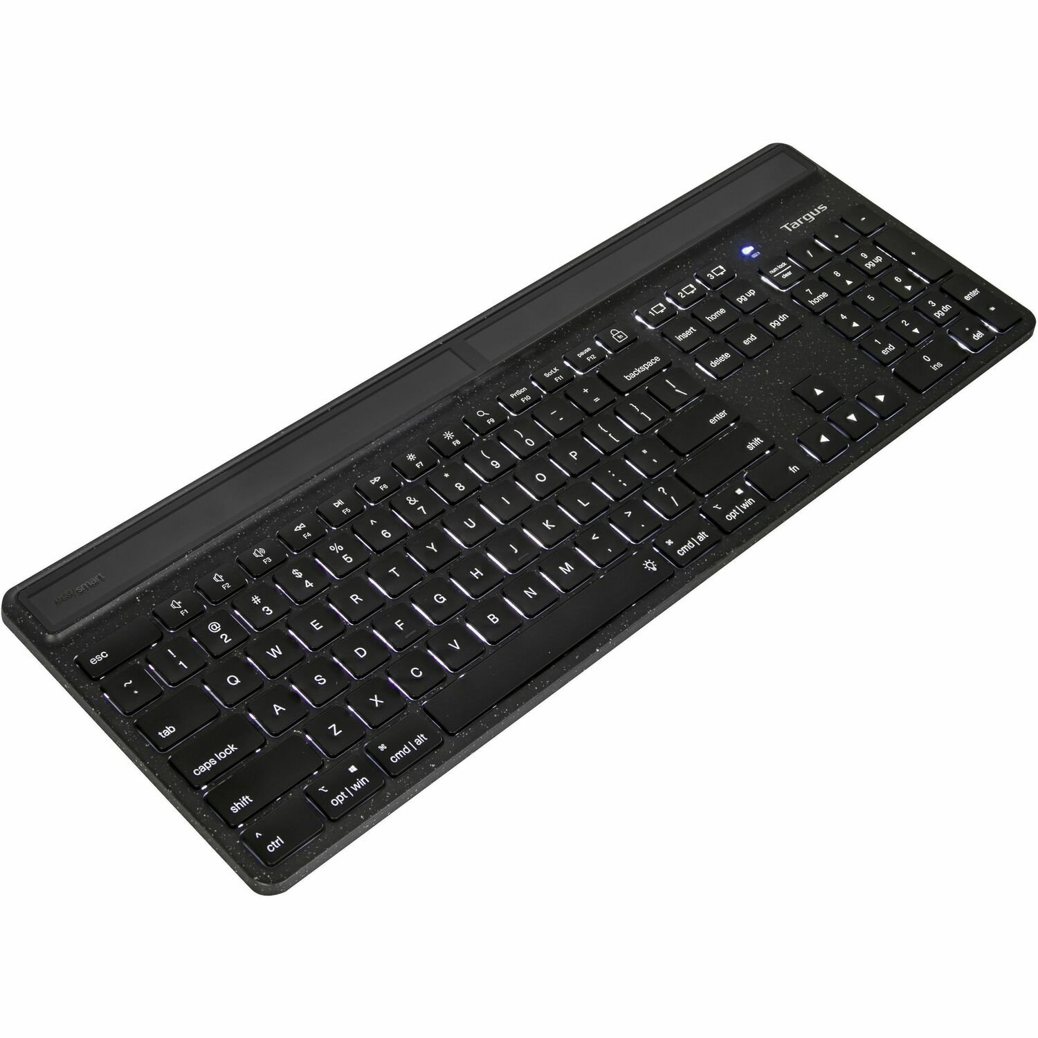 Targus EcoSmart Keyboard - Wireless Connectivity - USB Type C Interface - Spanish - Black