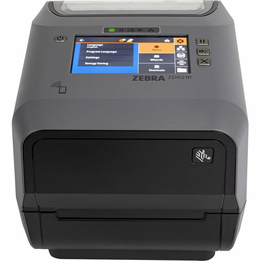 Zebra ZD621R Desktop, Retail, Healthcare, Hospitality Thermal Transfer Printer - Color - Label/Receipt Print - USB - USB Host - Serial - Bluetooth - RFID - US