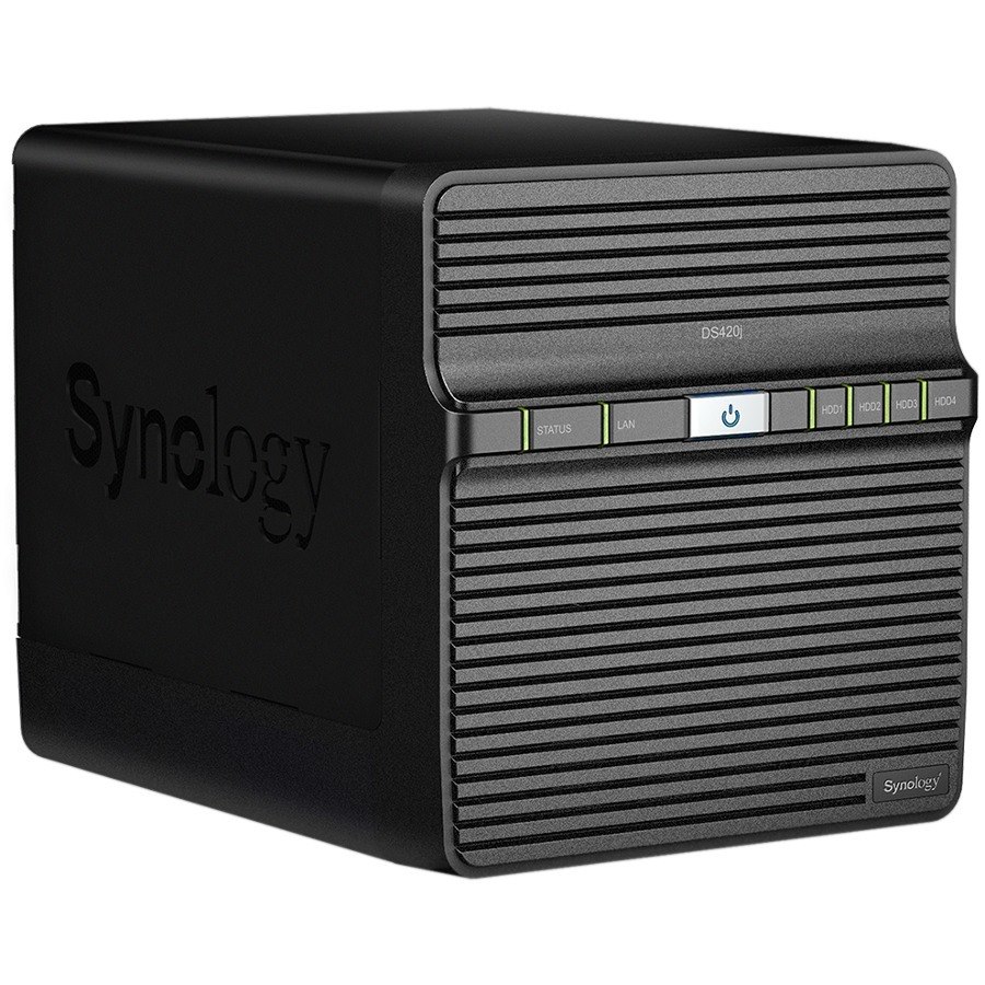 Synology DiskStation DS420j 4 x Total Bays SAN/NAS Storage System - Realtek RTD1296 Quad-core (4 Core) 1.40 GHz - 1 GB RAM - DDR4 SDRAM Desktop